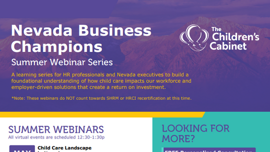 Nevada Summer Business Champions Webinar
