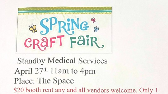 Stand By Medical Spring Craft Fair
