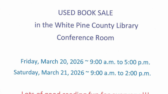 White Pine County Library Book Sale