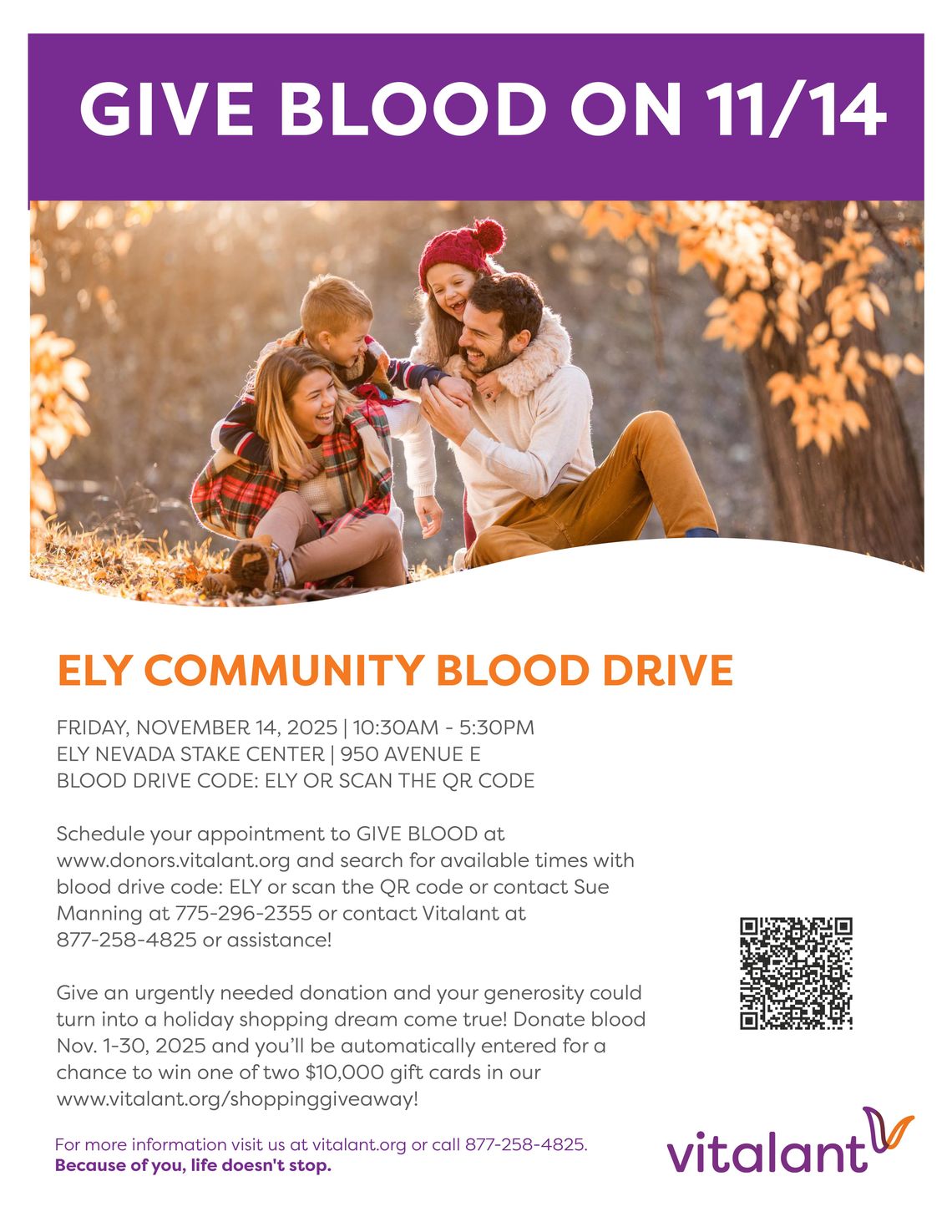 Ely Community Blood Drive