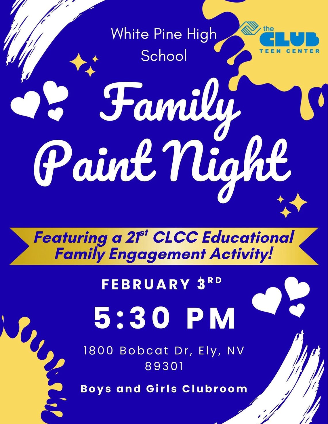 Family Paint Night - White Pine High School
