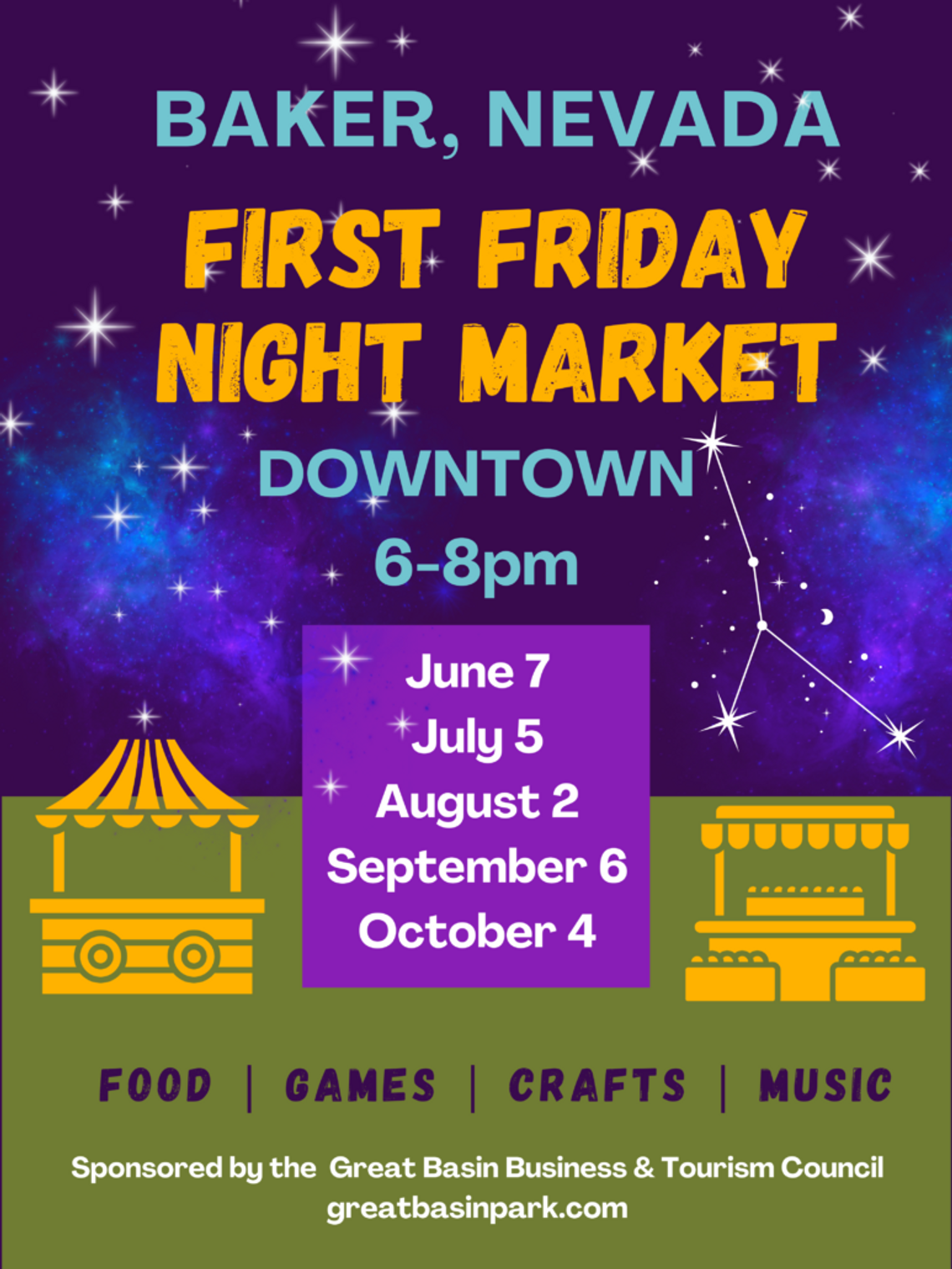 First Friday Night Market in Baker