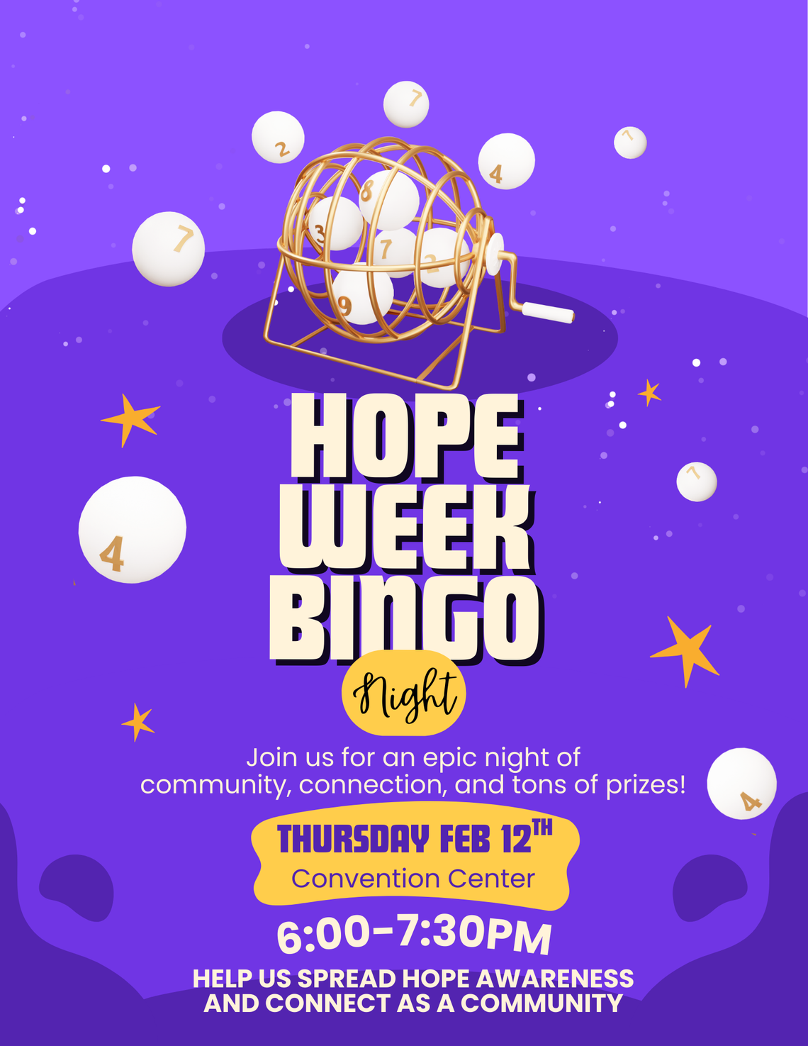 HOPE Week Bingo Night HOPE Week Bingo Night