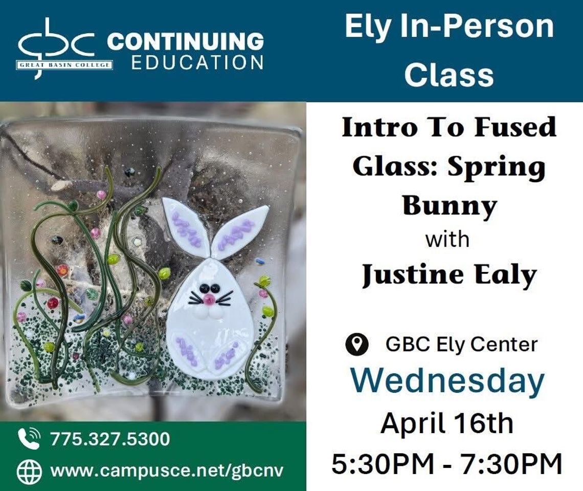 Intro to Fused Glass: Spring Bunny Class