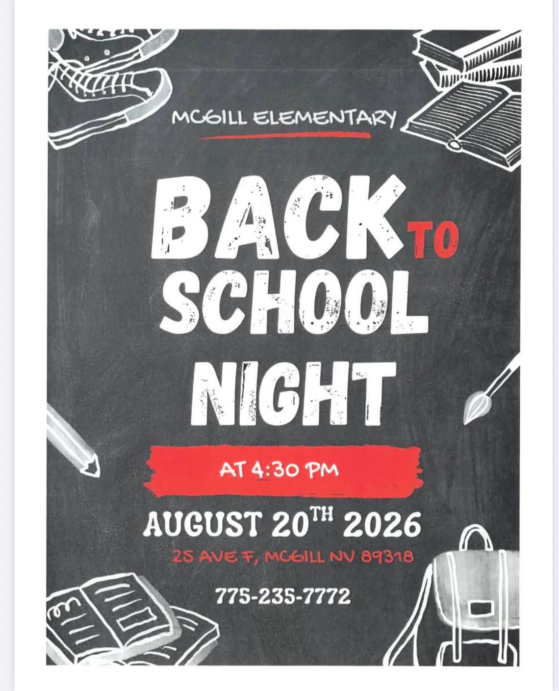 McGill Elementary: Back to School Night McGill Elementary: Back to School Night