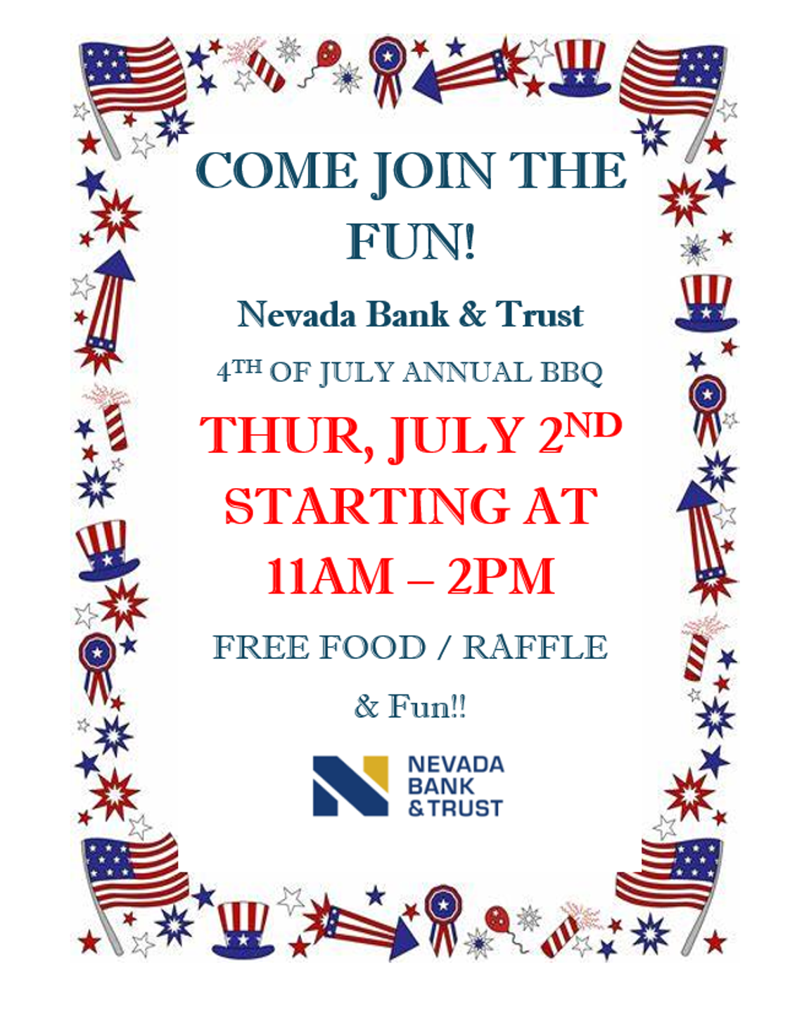 Nevada Bank & Trust Community BBQ Nevada Bank & Trust Community BBQ