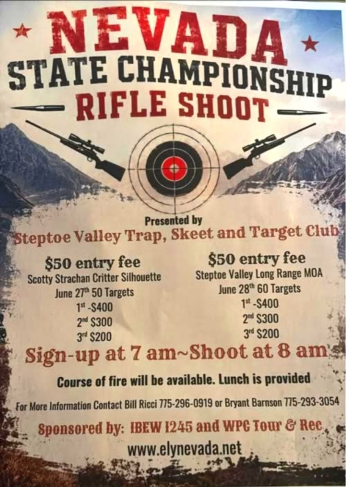 Nevada State Championship Rifle Shoot