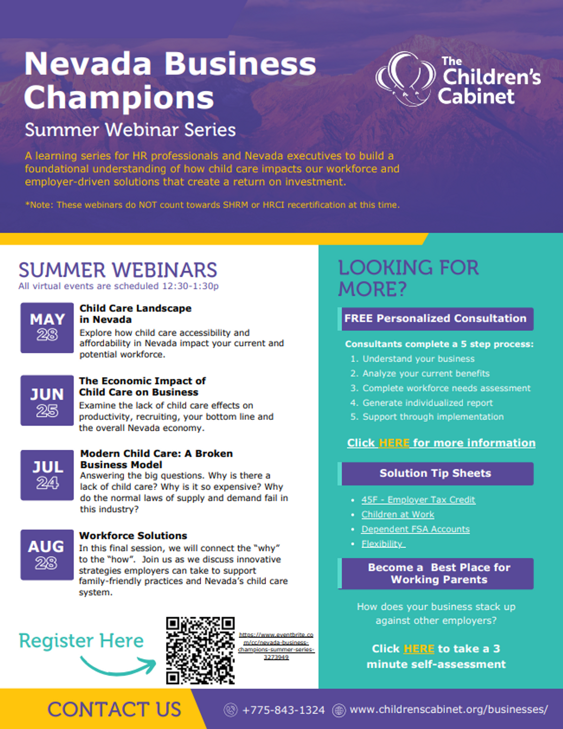 Nevada Summer Business Champions Webinar