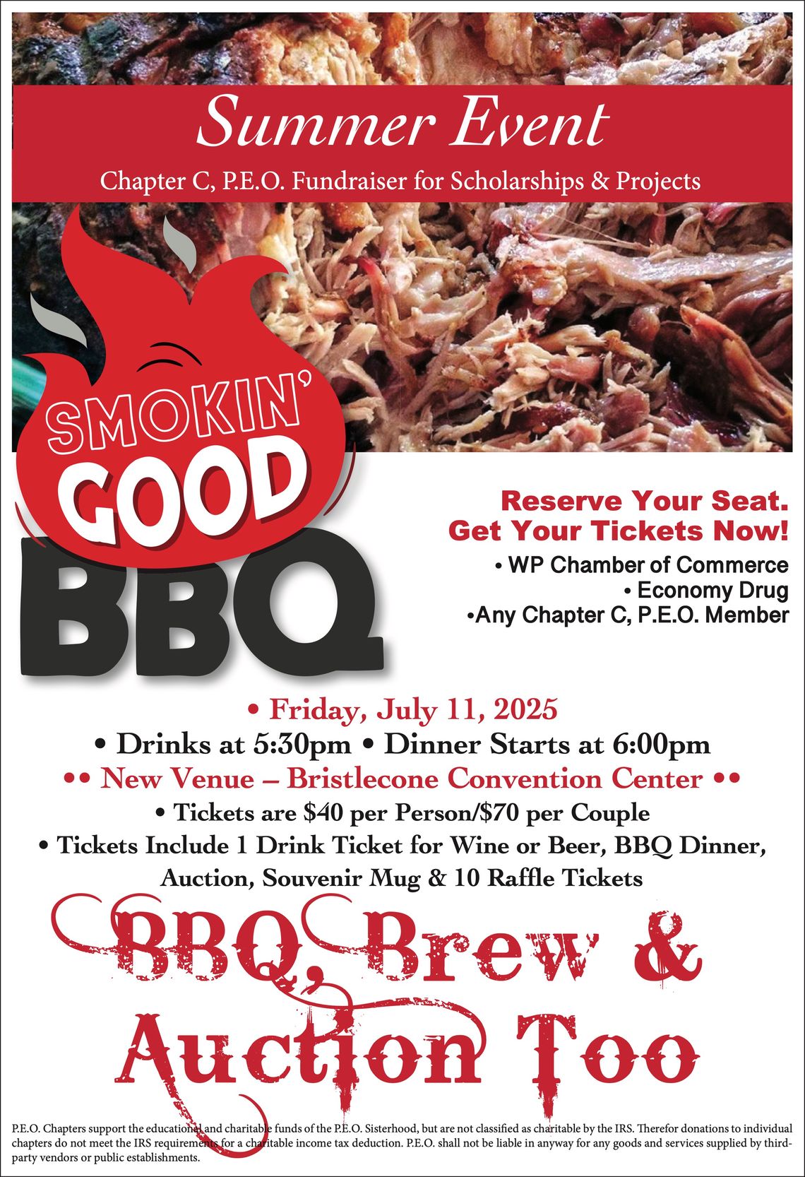 P.E.O BBQ, Brew, & Auction Too P.E.O BBQ, Brew, & Auction Too