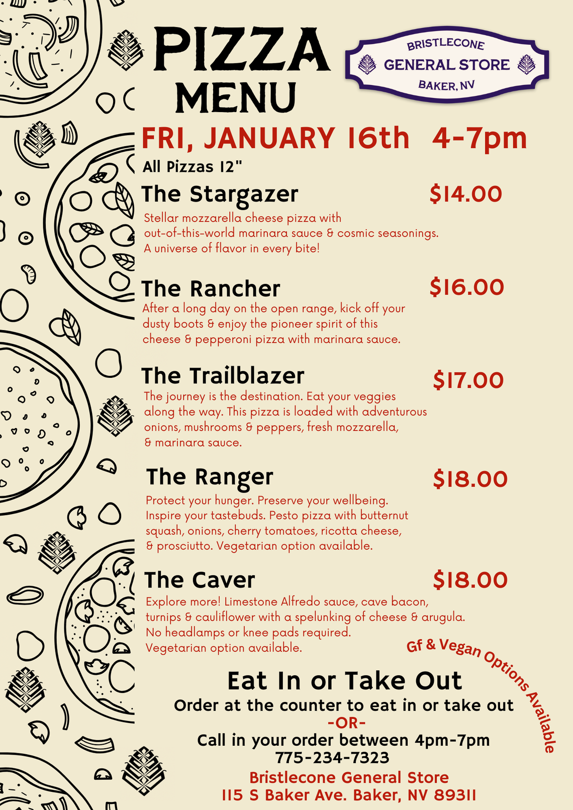 PIZZA NIGHT in Baker, NV PIZZA NIGHT in Baker, NV