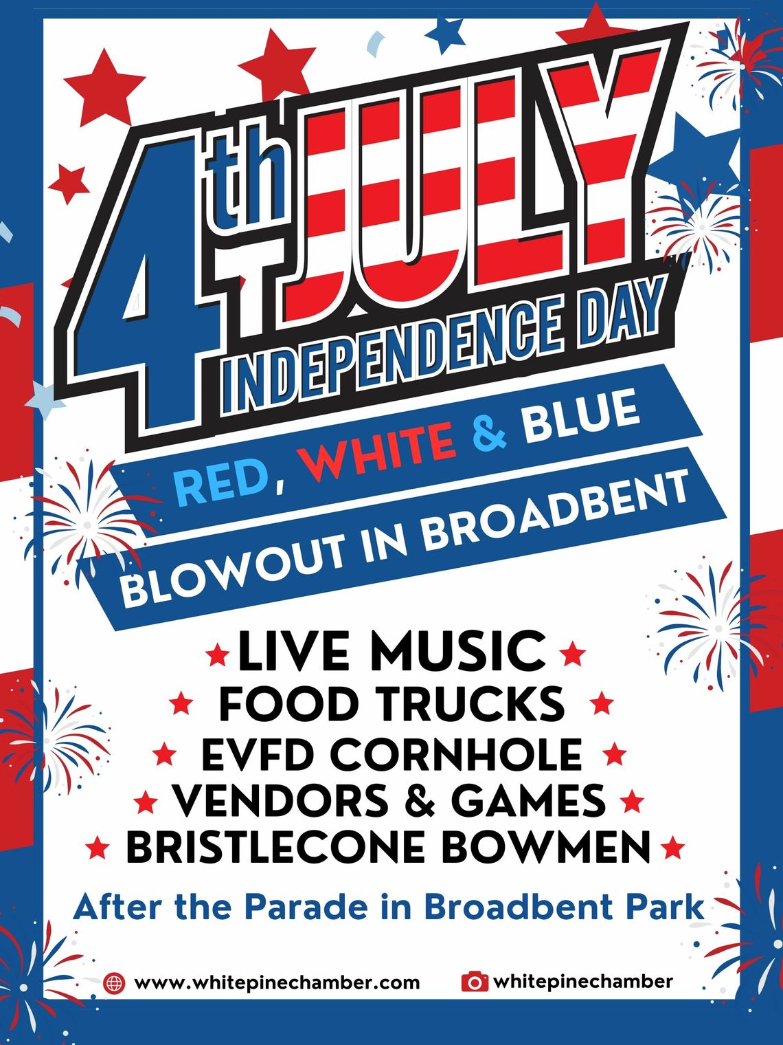 Red, White, & Blue Blowout in Broadbent Park