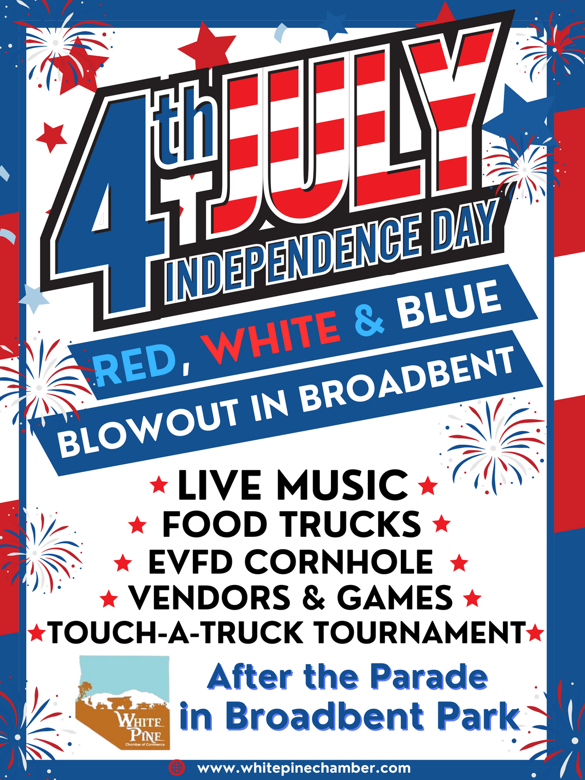 RED, WHITE, & BLUE BLOWOUT in BROADBENT PARK RED, WHITE, & BLUE BLOWOUT in BROADBENT PARK