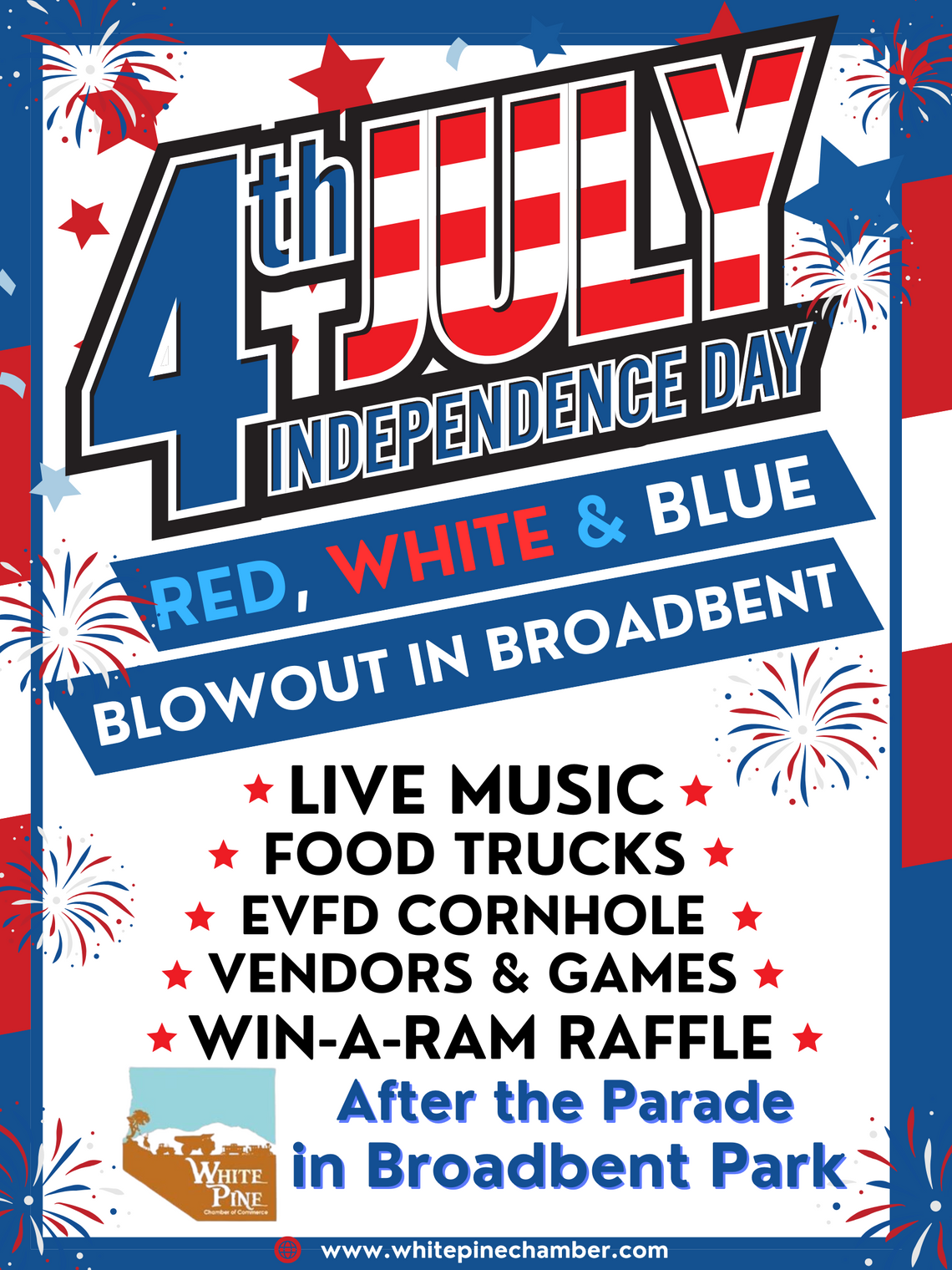 RED, WHITE, & BLUE BLOWOUT in BROADBENT PARK RED, WHITE, & BLUE BLOWOUT in BROADBENT PARK