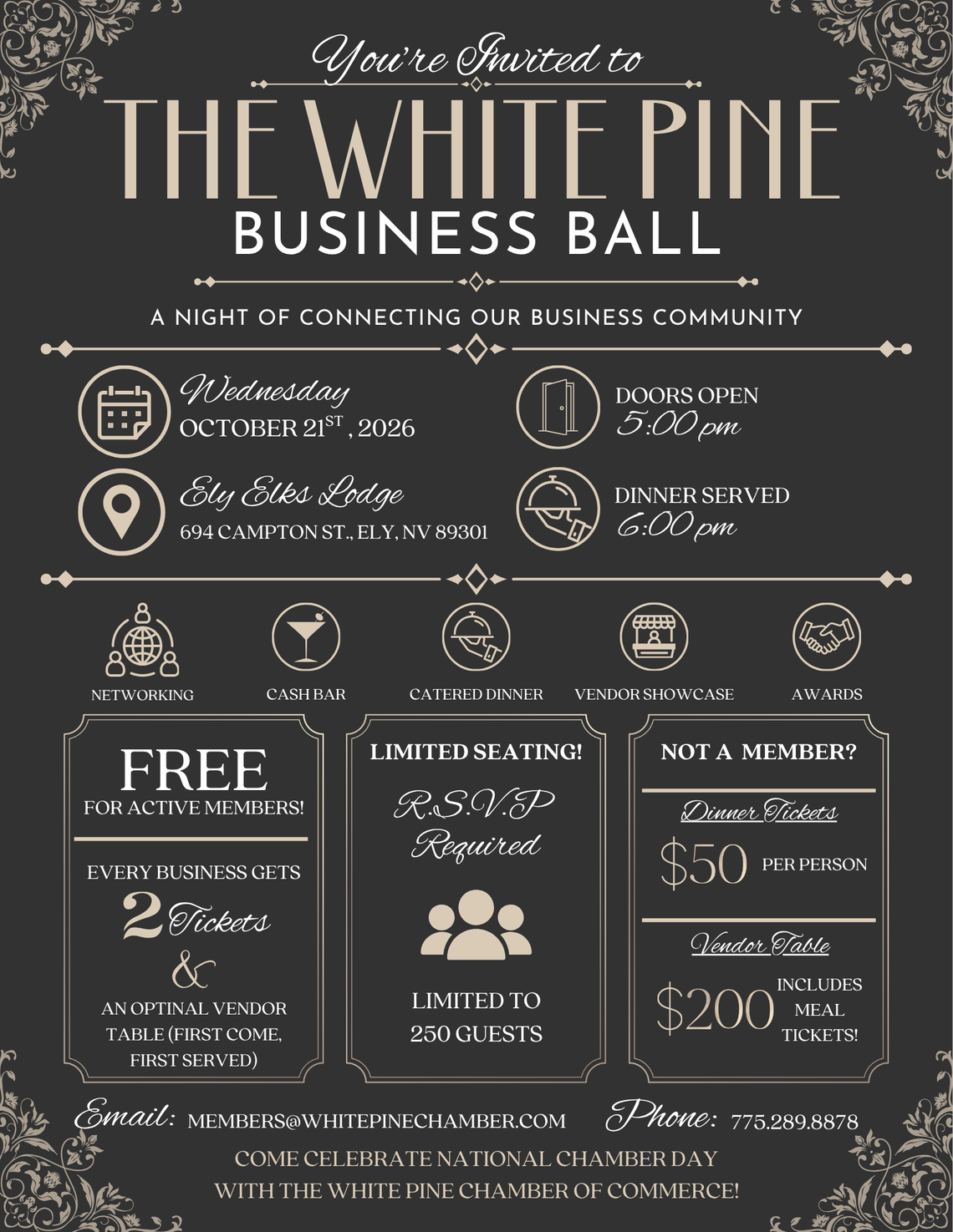 The White Pine Business Ball The White Pine Business Ball