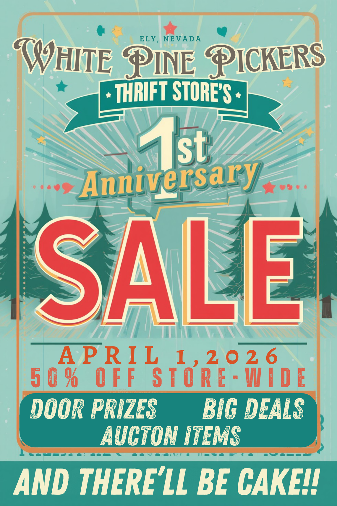 White Pine Pickers Thrift Store Anniversary