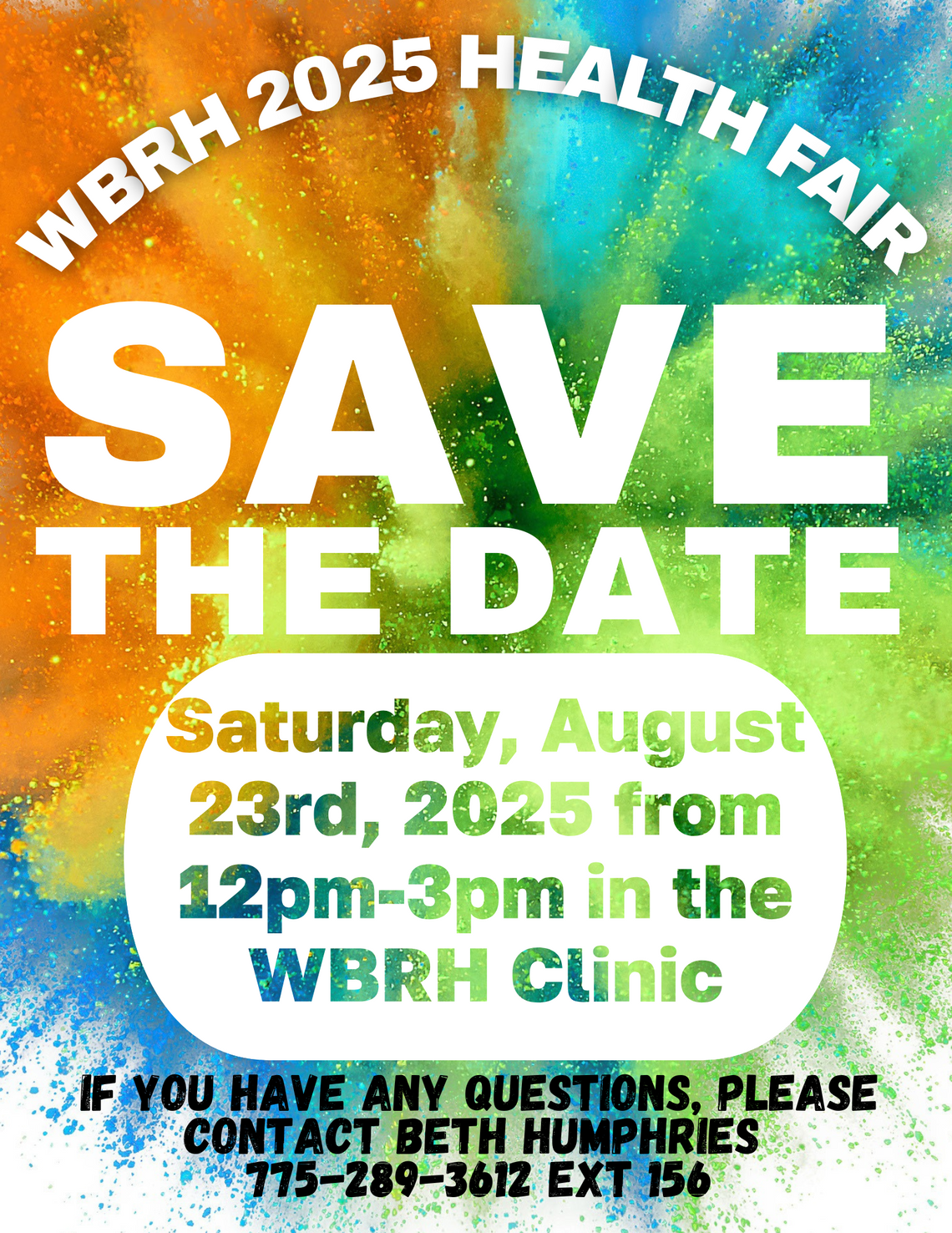 William Bee Ririe HEALTH FAIR 2025 William Bee Ririe HEALTH FAIR 2025