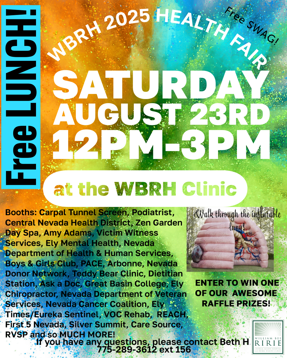 William Bee Ririe HEALTH FAIR 2025